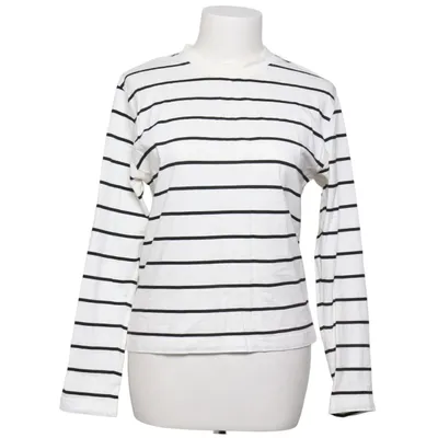 Långärmad t-shirt (Vit, Svart) från Gina Tricot Bomull