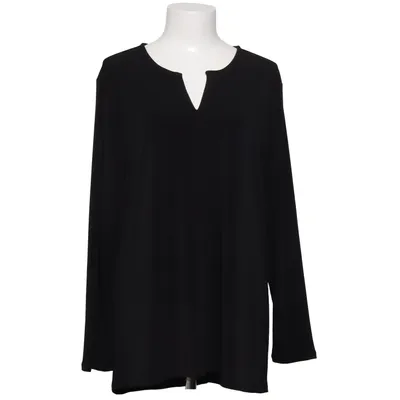 Blouse (Zwart) van Tahari Elastaan, Polyester