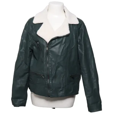 Bikerjakke (Grøn) fra Atmosphere Polyester, Viscose