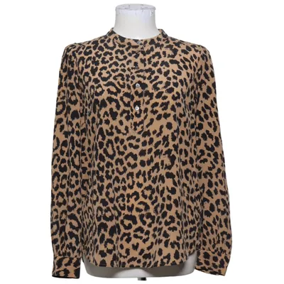 Blouse (Beige, Noir) de Julie Fagerholt Élasthane, Soie