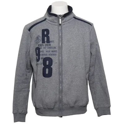 Jacket (Gray, Blue) from Performance Cotton, Polyester