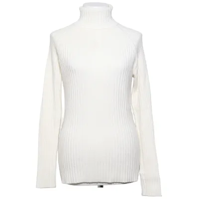 Pul à col roulé (Blanc) de Just Woman Nylon, Viscose