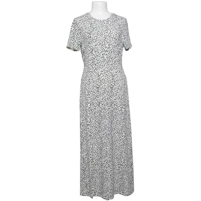Maxikjole (Hvid, Sort) fra Mango Elastan, Polyester