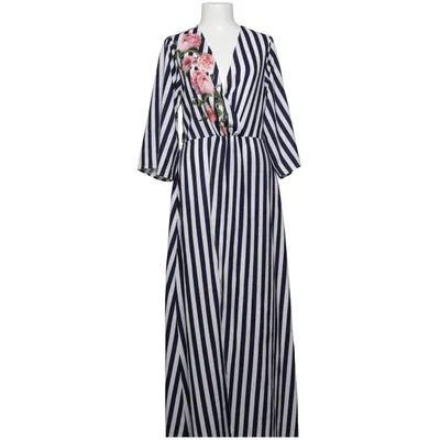 Robe portefeuille (Bleu, Blanc, Multicolore) de Aéryne Polyester