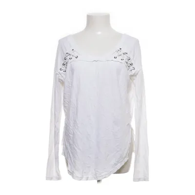 Langærmet t-shirt (Hvid) fra Free People Bomuld, Linned