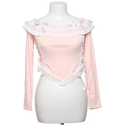 Top (Pink) from Romwe Cotton, Elastane, Polyester
