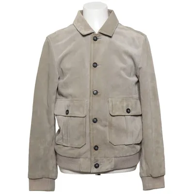 Leather jacket (Beige) from Human Scales