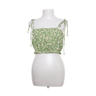 Crop top (Grön, Vit, Gul) från Zaful Polyester