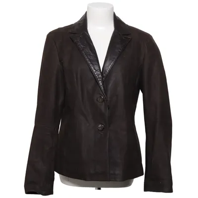 Leather blazer (Brown) from vera pelle Leather