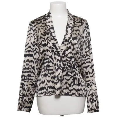 Blouse (Noir, Beige) de Demoy Élasthane, Soie