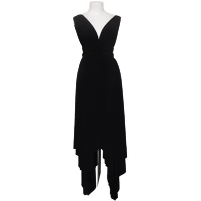 Robe longue (Noir) de Norma Kamali Élasthane, Polyester