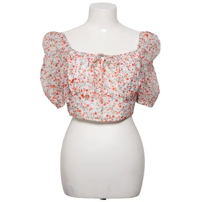 Crop top (White, Red, Green) from SkyLar Rose Polyester