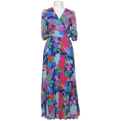 Maxi dress (Blue, Multicolored) from Fervente Elastane, Polyester, Viscose