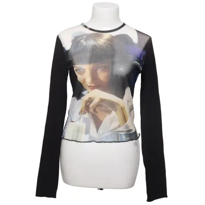 Top (Zwart, Wit, Meerkleurig) van Bershka Elastaan, Polyester
