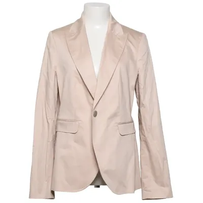 Blazer (Beige) from Turnover Acetate, Cotton, Elastane, Polybutylene