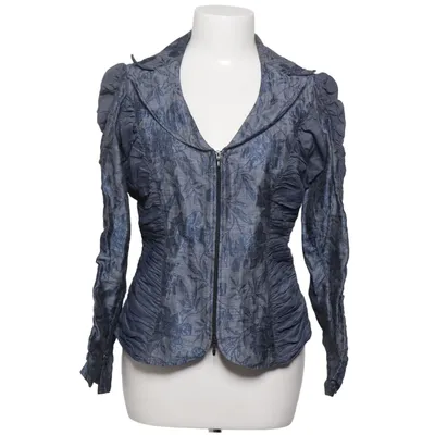 Blouse (Blue, Gray) from Anne Fontaine