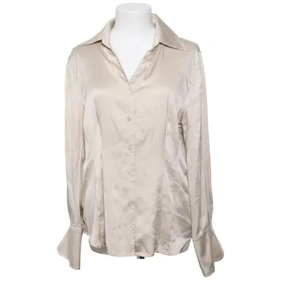 Blouse (Beige) van S. Milton Elastaan, Zijde
