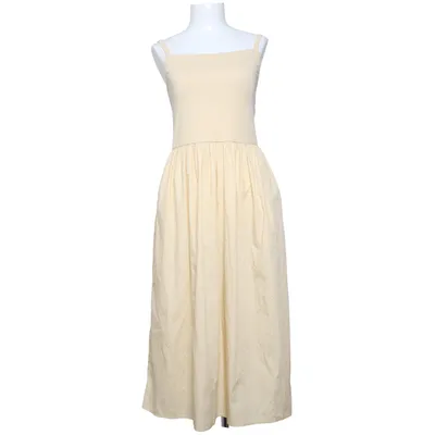 Jurk (Beige) van Uniqlo Katoen, Elastaan, Gerecycled polyester