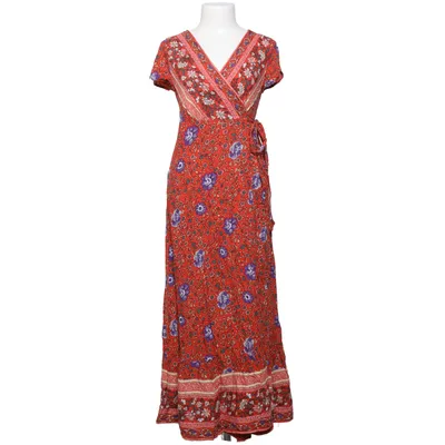 Robe portefeuille (Rouge, Multicolore) de Simplee Viscose