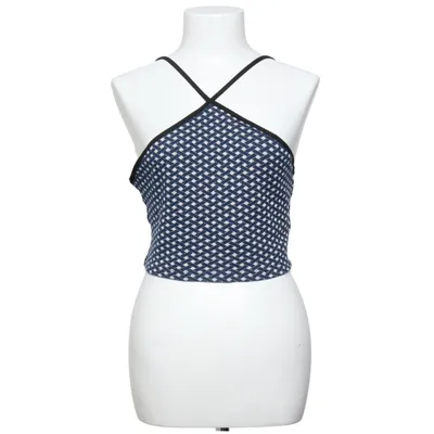 Crop top (Blå, Vit, Svart) från Zara Elastan, Polyester, Viskos