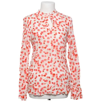 Bluse (Hvid, Rød) fra Brax Viscose