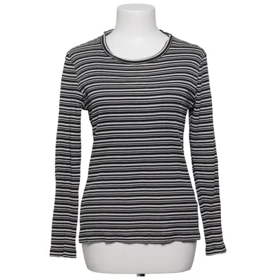 Long sleeve T-shirt (Black, White) from Samsøe & Samsøe Cotton