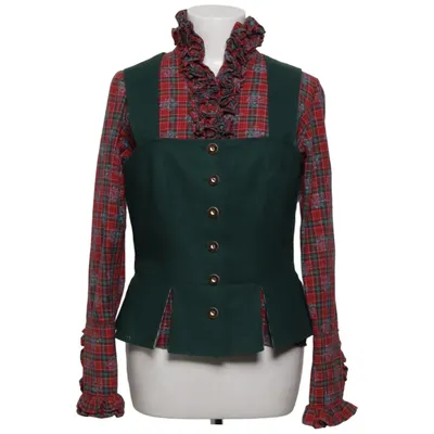 Folk costume (Green, Red, Multicolored) from Hammerschmid Cotton