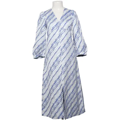 Wrap dress (Blue, White) from Baum Und Pferdgarten Cotton, Elastane, Recycled polyester, Viscose