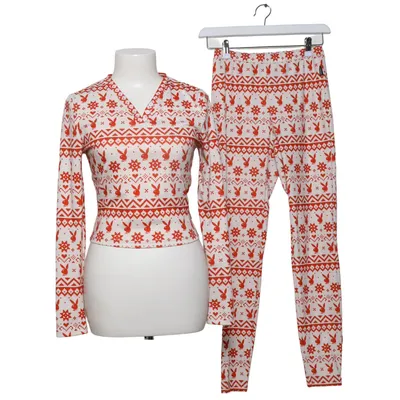 Pyjamasz (Hvid, Rød) fra Playboy x Missguided