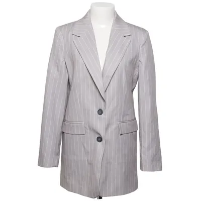 Blazer (Gris, Blanc) de Alexandra Nilsson x Bubbleroom Élasthane, Polyester