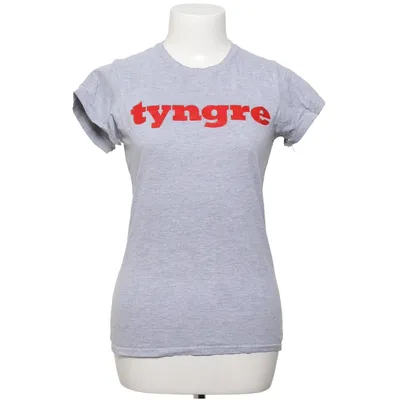 T-shirt (Grå, Röd) från Tyngre Bomull, Polyester