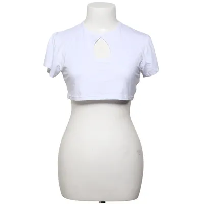 Crop top (Wit) van Manda Elastaan, Viscose