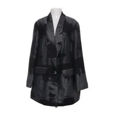 Blazer (Gris, Noir) de Selection by Ulla Popken Acétate, Coton, Polyamide, Polyester