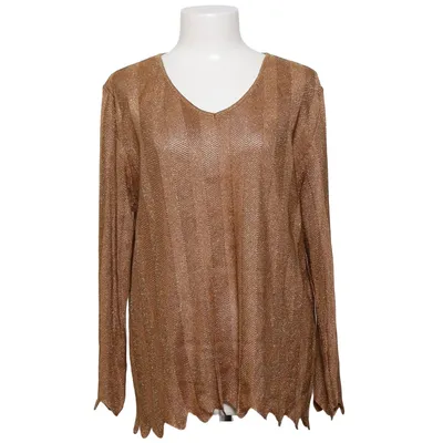 Sweater (Gold) from Spirit Acetate, Metallic fiber, Polyamide, Polyester