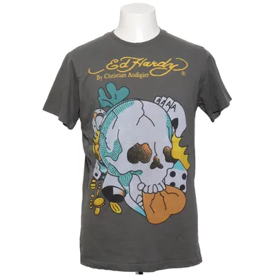 T-shirt (Grå, Flerfärgad) från Ed Hardy by Christian Audigier Bomull