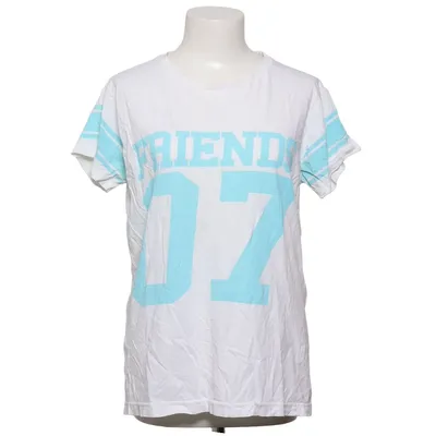 T-shirt (Hvid, Turkis) fra Somewear