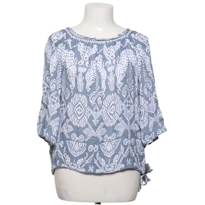 Top (Blå, Hvid) fra Hot Lava Viscose