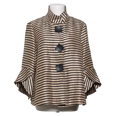 Jacket (Beige, Black) from Joseph Ribkoff Polyester, Viscose