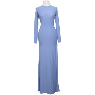 Robe longue (Bleu) de Femme Luxe Élasthane, Polyester