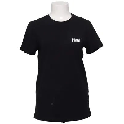 T-shirt (Noir) de Huel Coton, Élasthane