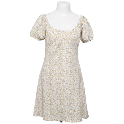 Jurk (Wit, Meerkleurig) van Primark Elastaan, Polyester