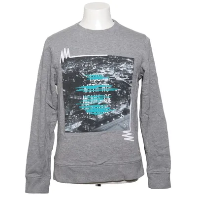 Sweatshirt (Grijs, Meerkleurig) van Originals by Jack & Jones Katoen, Viscose