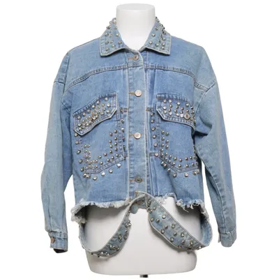 Denim jacket (Blue) from Mochy Cotton, Polyester