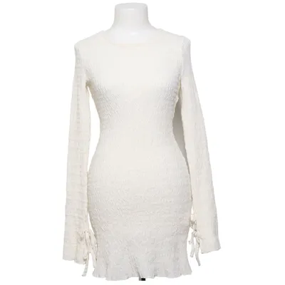 Robe (Blanc) de Pull & Bear Coton, Élasthane, Polyester