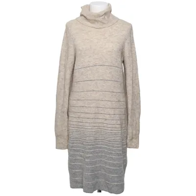Turtleneck dress (Beige, Gray) from Claudia Sträter Acrylic, Alpaca wool, Elastane, Polyamide