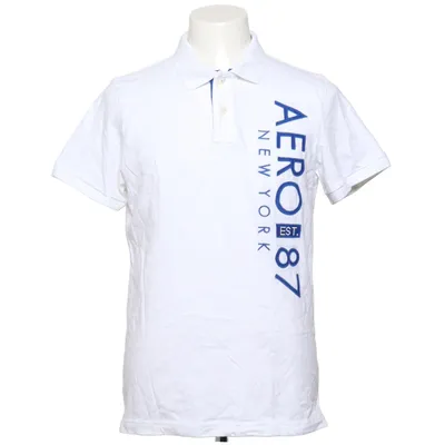 Poloshirt (Wit, Blauw) van Aéropostale Katoen