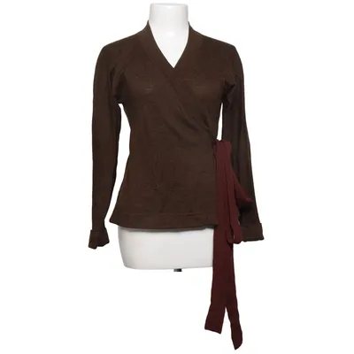 Cardigan cache-cœur (Marron) de Mette Moller Laine de mouton