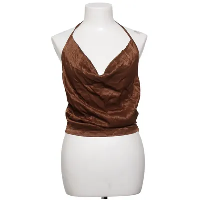 Halterneck top (Brun) fra NA-KD Viscose