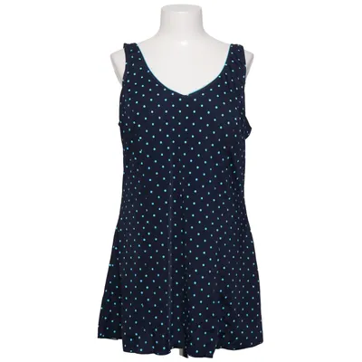 Badekleid (Schwarz, Türkis) von Trofé Elasthan, Polyamid