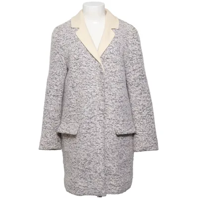 Coat (Gray, White) from Tonycohen Polyester, Wool